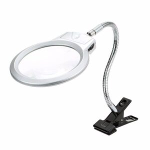 2 i 1 LED lampe med lup