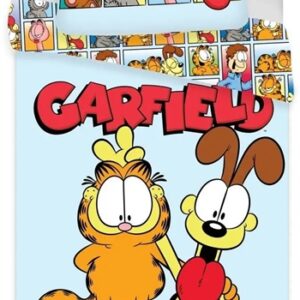 Garfield sengetøj 100x140 cm - Garfield junior sengetøj - 2 i 1 design - 100% bomuld