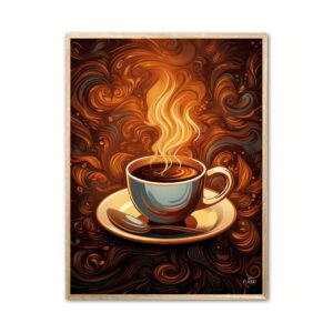 Plakat med Coffee time No. 1 21 x 29,7 cm (A4)