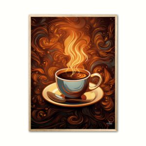 Plakat med Coffee time No. 1 50 x 70 cm (B2)