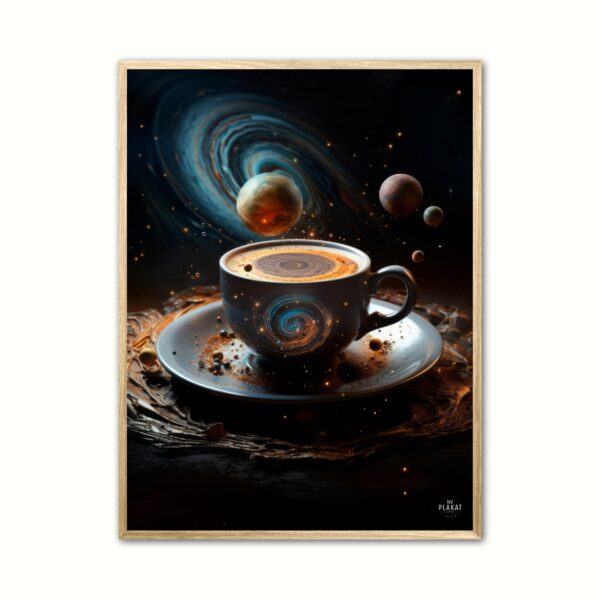 Plakat med Kaffe Galaktika 21 x 29,7 cm (A4)