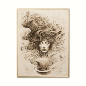 Plakat med Selvfork?lelse med kaffe Nr. 3 21 x 29,7 cm (A4)