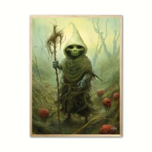 Plakat med The Spooky Green Trickster - Fantasi 21 x 29,7 cm (A4)