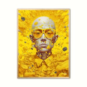 Plakat med The Yellow Vision - Retro 50 x 70 cm (B2)