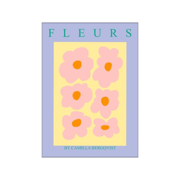 Poster & Frame - Camilla Bergqvist plakat - Fleurs Gul