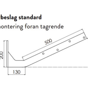 Spærbeslag til tagspær - vælg imellem 3 ... 25 grader