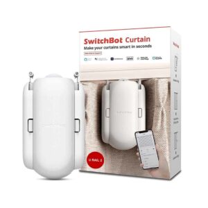 SwitchBot Curtain U Rail 2 - Automatisk gardin - U skinne - Smart Gardin - Batteri - Hvid