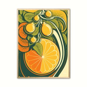 Frugt 2 - Retro plakat 50 x 70 cm (B2)