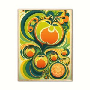 Frugt 3 - Retro plakat 50 x 70 cm (B2)