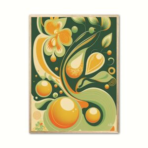 Frugt 5 - Retro plakat 50 x 70 cm (B2)