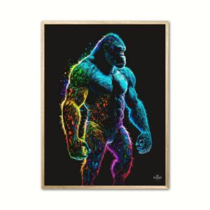 Gorilla plakat 3 - Dyr 30 x 40 cm