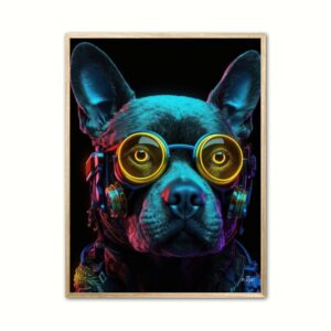 Hund 5 - Cyberpunk plakat 50 x 70 cm (B2)