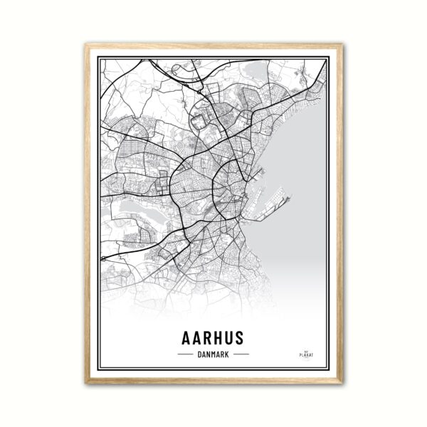 Plakat med Aarhus - Plakat 50 x 70 cm (B2)