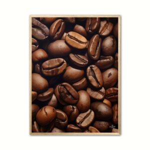 Plakat med Kaffebnner - Plakat Nr. 2 30 x 40 cm