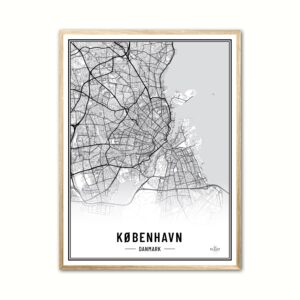 Plakat med Kbenhavn - Plakat 30 x 40 cm