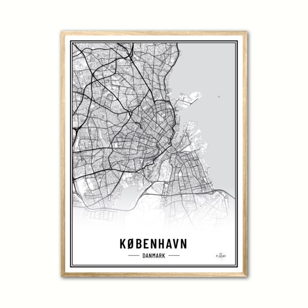 Plakat med Kbenhavn - Plakat 30 x 40 cm