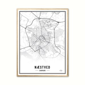 Plakat med Nstved - Plakat 21 x 29,7 cm (A4)