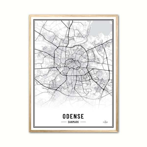 Plakat med Odense - Plakat 30 x 40 cm