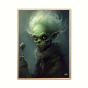 The Haunting Gnomish Sorcerer - Fantasi plakat 21 x 29,7 cm (A4)