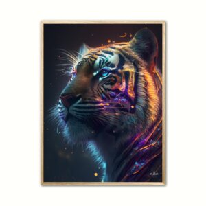 Tiger plakat 2 - Dyr 21 x 29,7 cm (A4)