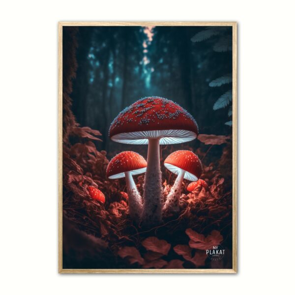 Fortryllet Svampe plakat Nr. 5 30 x 40 cm