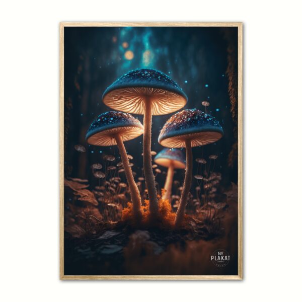 Fortryllet Svampe plakat Nr. 7 30 x 40 cm