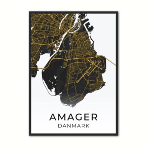 Plakat med Amager - Plakat 50 x 70 cm (B2)