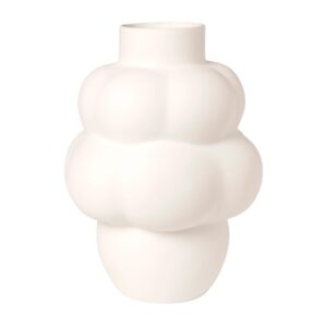 Balloon Vase #04 Grande, Raw White - Ø13 cm/H42 cm