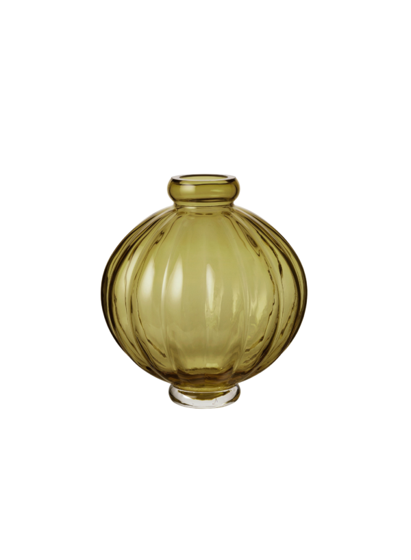 Balloon vase #01, Olive - H25 cm.