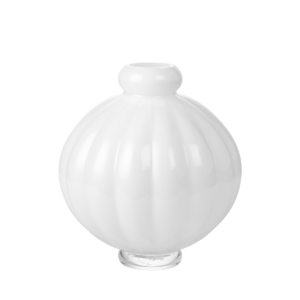 Balloon vase #01, opal white - H:25 cm.