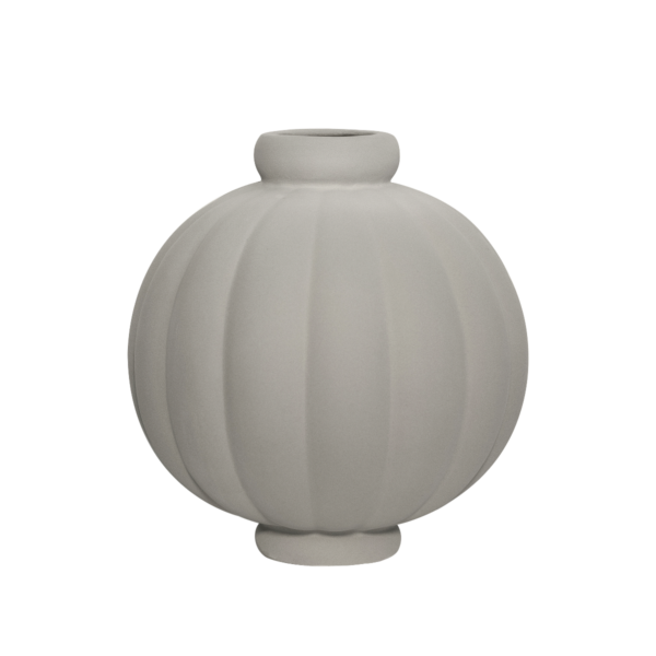 Balloon vase #01, sanded grey - H:25 cm.