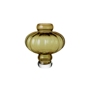 Balloon vase #02, Olive - H20 cm.