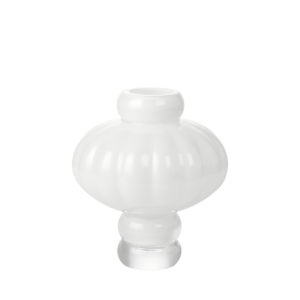 Balloon vase #02, opal white - H:20 cm.