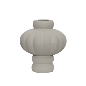 Balloon vase #02, sanded grey - H:20 cm.