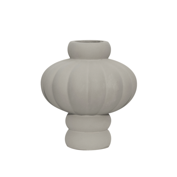 Balloon vase #02, sanded grey - H:20 cm.