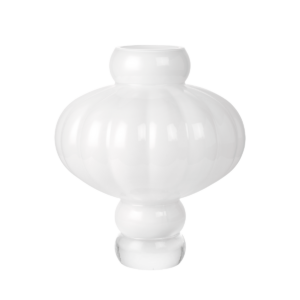 Balloon vase #03, opal white - H:40 cm.