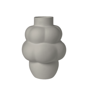 Balloon vase #04, sanded grey - H:32 cm.