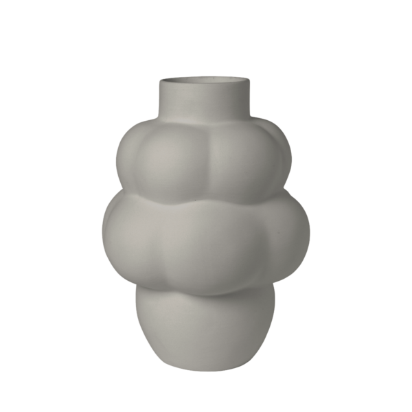 Balloon vase #04, sanded grey - H:32 cm.