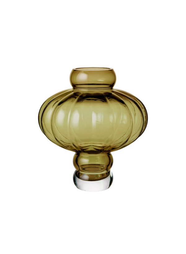 Balloon vase #08, Olive - H30 cm.