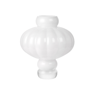 Balloon vase #08, Opal White - H30 cm.