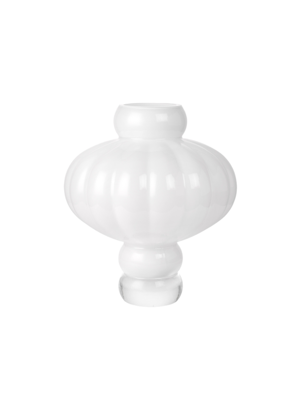 Balloon vase #08, Opal White - H30 cm.