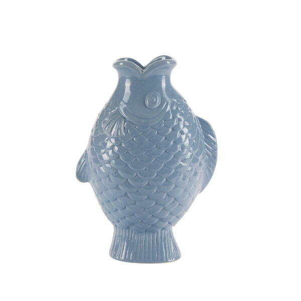 Fiske vase, lyseblå - H24,5 cm