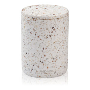 Lucca terrazzo vase m.låg - rød/beige