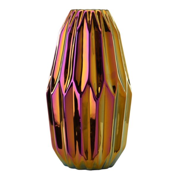 Oily Folds vase, M - multi