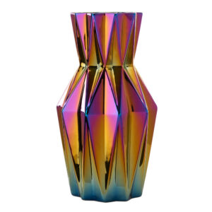 Oily folds vase, S - Multi-colour