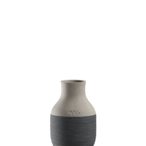 Omaggio Circulare vase, Antracitgrå - H12,5 cm.