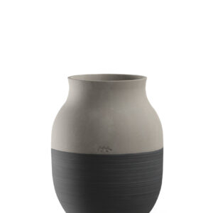 Omaggio Circulare vase, Antracitgrå - H20,5 cm.