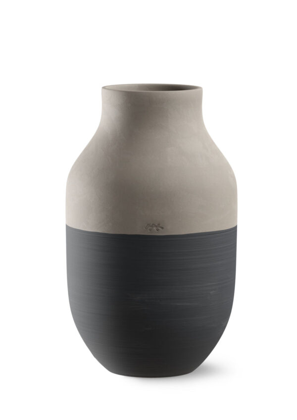 Omaggio Circulare vase, Antracitgrå - H31 cm.