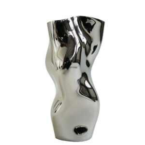 Ostrea 25 vase - Chrome