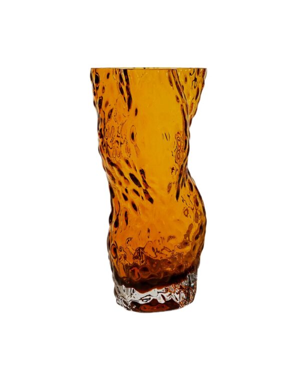 Ostrea Rock Glass vase - Amber